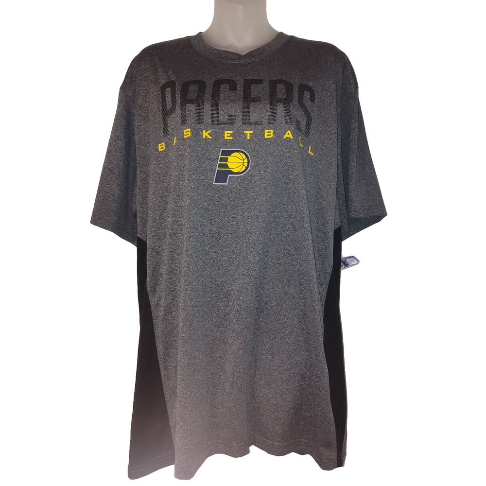 Indiana Pacers Women's Gray Heathered Basketball Short Sleeve Top Size L Bag 8 - Picture 1 of 3